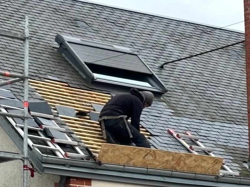 pose toiture ardoises izon